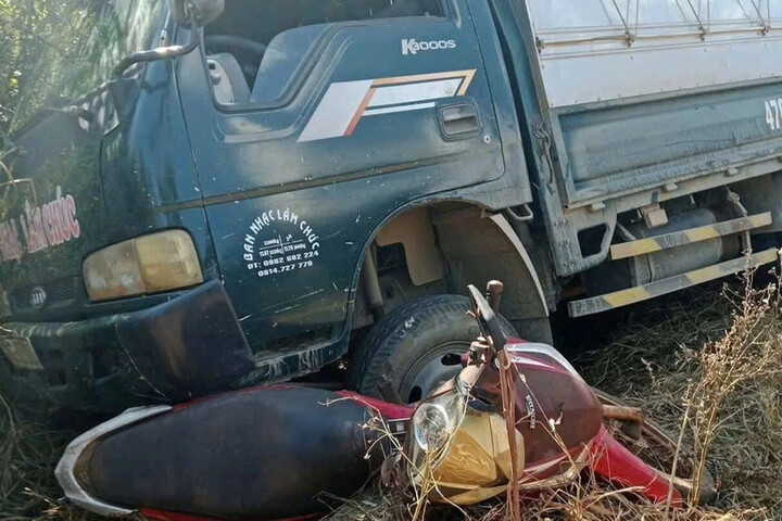 Hiện trường vụ tai nạn. (Ảnh: TD)