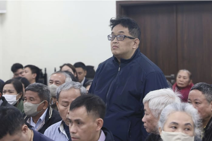 Bị cáo Huỳnh Nguyễn Lộc tại phiên toà