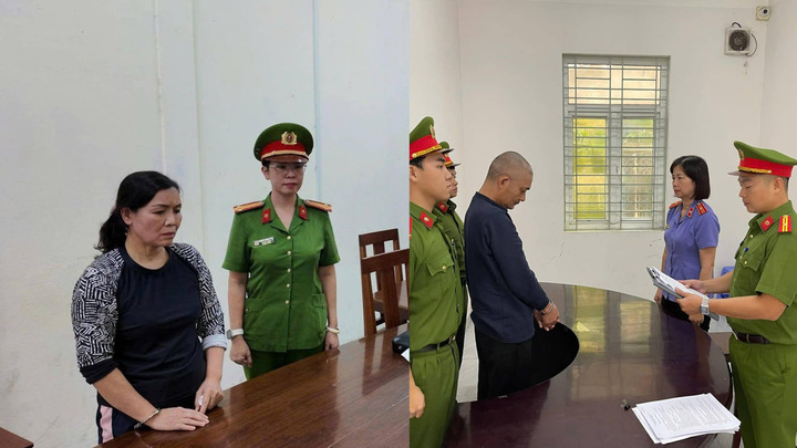 2 đối tượng bị khởi tố. (Ảnh: C.A)