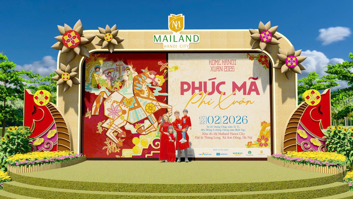 Đường hoa sẽ diễn ra từ ngày 7/02 – 22/02/2026 (20 tháng Chạp – Mùng 6 Tết Bính Ngọ) tại Khu đô thị Mailand Hanoi City.