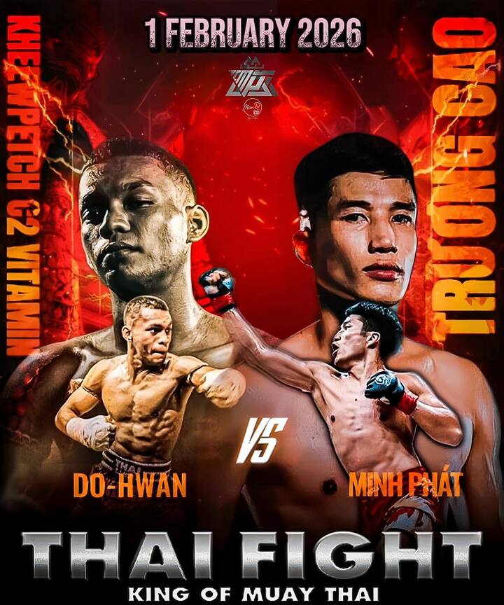 Trương Cao Minh Phát đụng độ võ sĩ chủ nhà Kheewpetch Kiatpraison