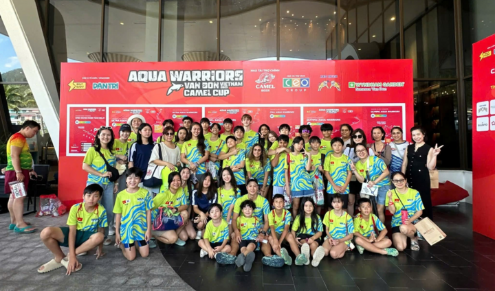 Quốc Anh tham gia giải Aqua Warriors Vân Đồn, Quảng Ninh, hồi tháng 9/2025.