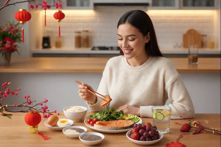 3 nguyên tắc vàng trong chế độ ăn uống để giảm cân đón Tết hiệu quả