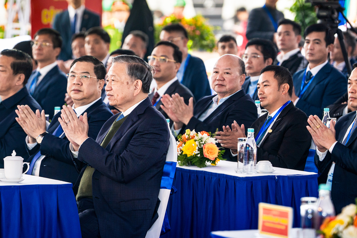 Tổng Bí thư Tô Lâm dự lễ khởi công Khu đô thị đa mục tiêu Bắc Thăng Long Urban City.