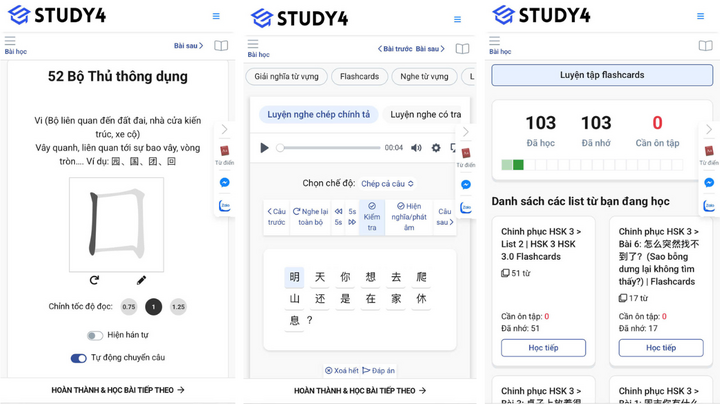 STUDY4 ứng dụng nhiều phương pháp học hiện đại. (Ảnh: STUDY4)