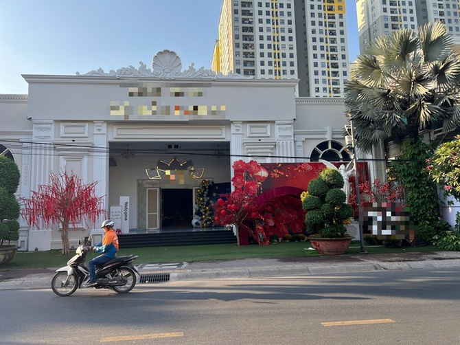 Nhà hàng nơi bà V dự tiệc tất niên của công ty.