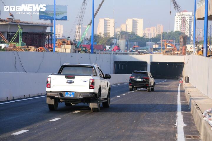 Thông xe hầm chui nút giao An Phú, giảm áp lực điểm kẹt xe bậc nhất TP.HCM.
