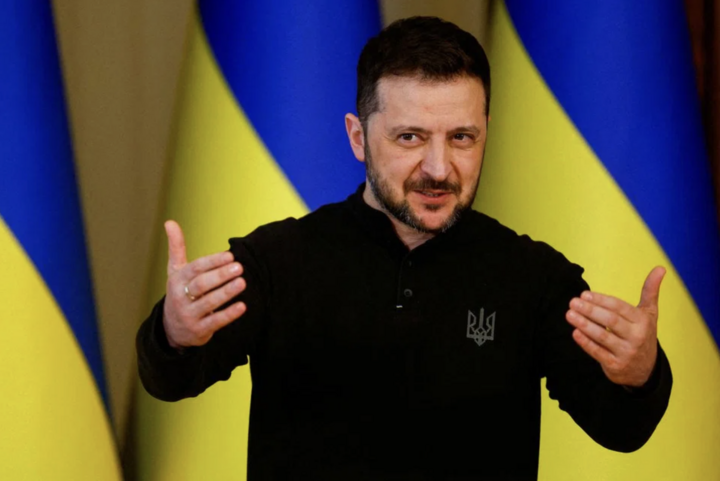 Tổng thống Ukraine Volodymyr Zelensky. (Ảnh: Reuters)