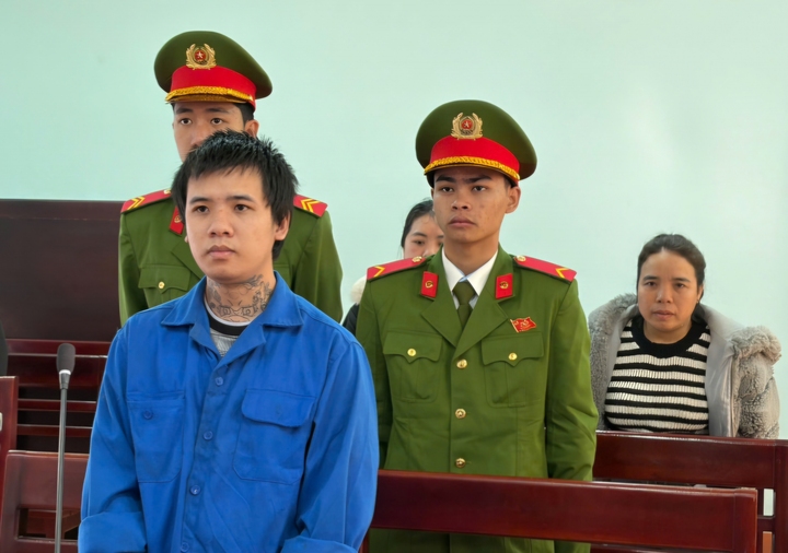 Nguyễn Hoàng Huy tại phiên tòa xét xử sơ thẩm.