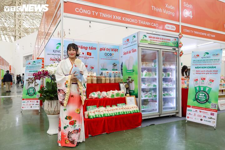 Gian hàng của Công ty TNHH Xuất nhập khẩu Kinoko Thanh Cao được bố trí tại vị trí H4-34h, sảnh 04 của Hội chợ Mùa Xuân 2026 từ ngày 2/2 đến 13/2.