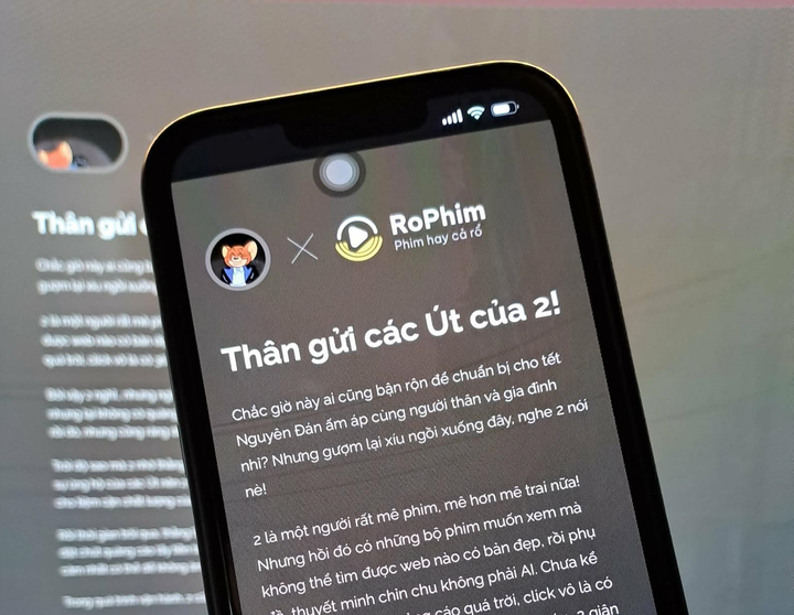 Nội dung thông báo ngừng hoạt động của RoPhim được đăng tải sáng 5/2.