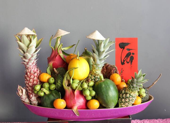 Mâm ngũ qả miền Nam theo mong muốn “Cầu sung vừa đủ xài”