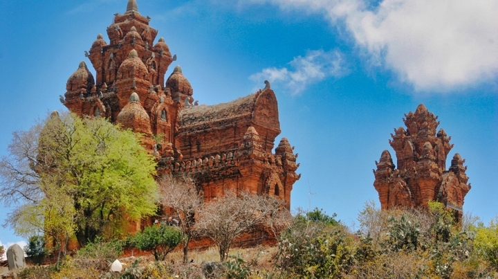 Tháp Chàm (Ninh Thuận cũ) cũng là một trong những địa điểm du lịch ở miền Trung hút khách nhất thời gian gần đây. Giá tour du lịch Tháp Chàm 1 ngày thường dao động từ 450.000 - 790.000 đồng/người. (Ảnh: Vivulyson)