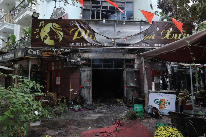 Hiện trường vụ cháy.