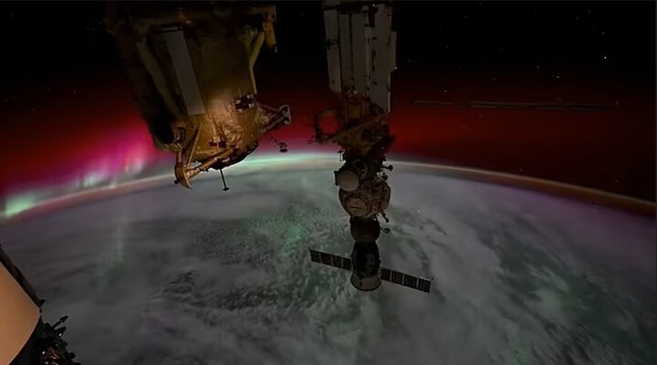 Ngắm cực quang đáng kinh ngạc từ không gian vũ trụ - 3