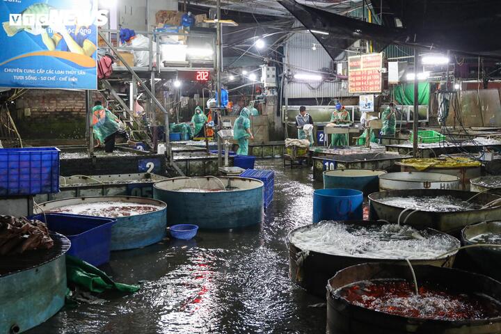 Không chỉ cá chép đỏ ế ẩm, nhiều mặt hàng khác tại chợ cũng tiêu thụ chậm hơn hẳn so với mọi năm.