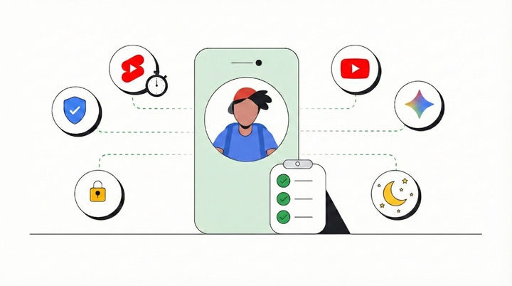 Google chia sẻ các tính năng bảo vệ trẻ em trên không gian mạng nhân Ngày Internet An toàn hơn 2026. (Ảnh: GG)