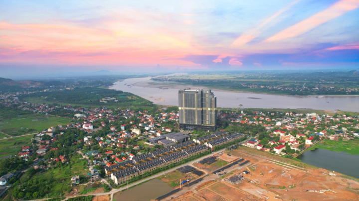 Toàn cảnh không gian dự án Tokyo Retreat tại Thanh Thủy, Phú Thọ.