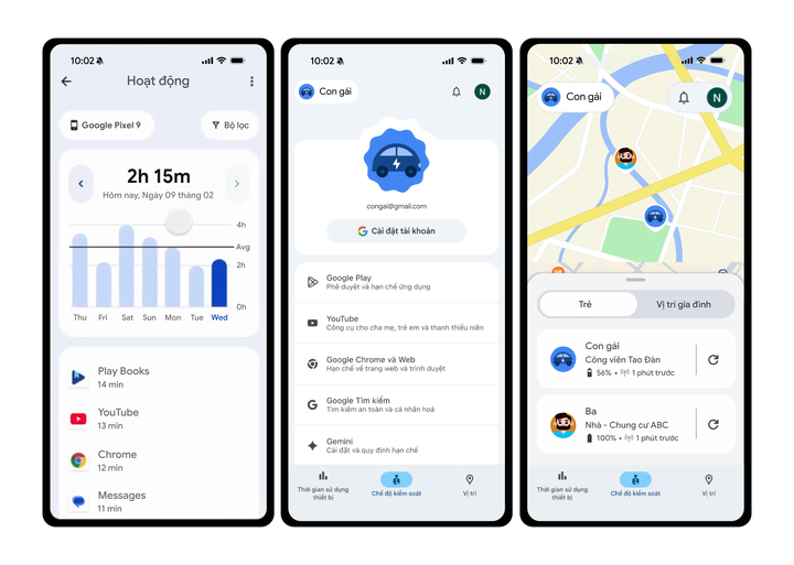 Ứng dụng Family Link là công cụ miễn phí giúp cha mẹ quản lý thiết bị và Tài khoản Google của con. (Ảnh: GG)