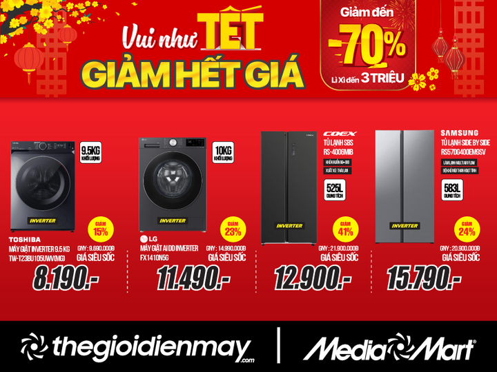 Điện máy xả kho 'Vui như tết - Giảm hết giá' tại MediaMart - 3