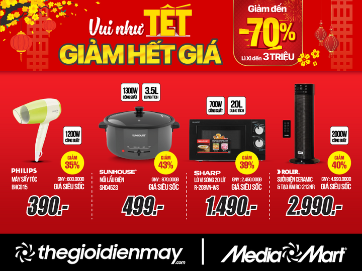 Điện máy xả kho 'Vui như tết - Giảm hết giá' tại MediaMart - 4