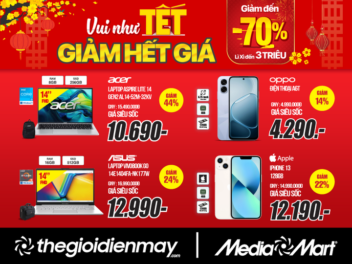 Điện máy xả kho 'Vui như tết - Giảm hết giá' tại MediaMart - 5