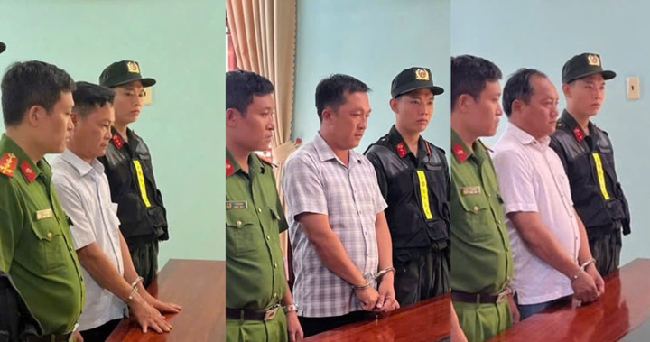 Ba bị can tại cơ quan công an. (Ảnh: CACC)