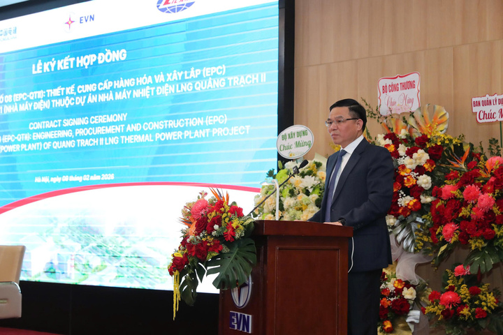 Ông Lê Mạnh Hùng - Quyền Bộ trưởng Công Thương phát biểu.