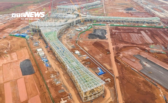 Sân bay Long Thành mục tiêu đưa vào khai thác thương mại trong nửa đầu năm 2026. (Ảnh: Lương Ý)