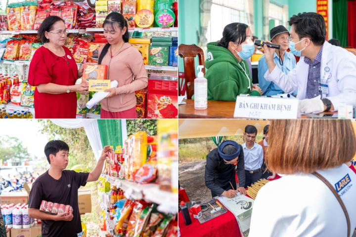 Không chỉ chăm lo sức khỏe người dân, chương trình còn lan tỏa tinh thần sẻ chia qua các hoạt động an sinh và gắn kết cộng đồng mang đậm sắc Xuân.