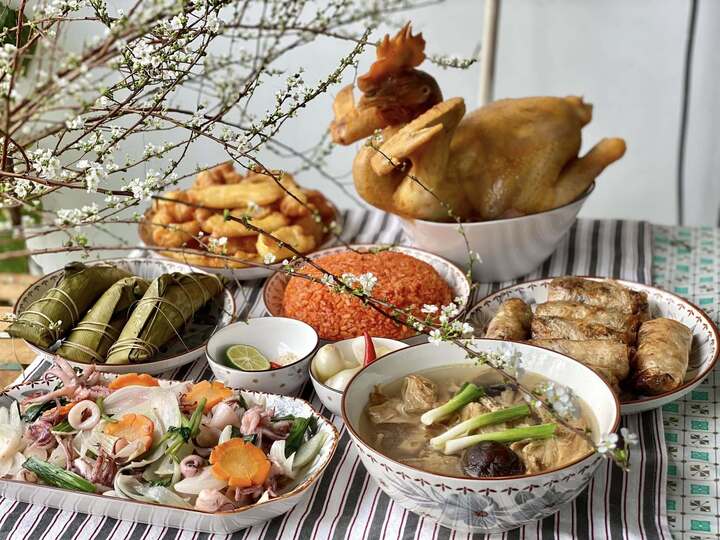 Gợi ý mâm cỗ cúng tất niên Tết Bính Ngọ 2026. (Ảnh: Thu Hồng)