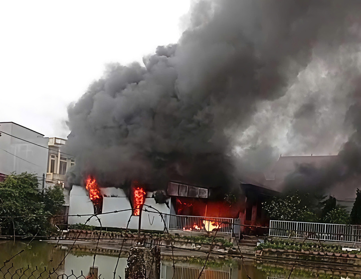 Hiện trường vụ cháy.