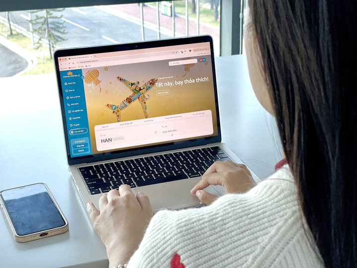 Website mới của Vietnam Airlines được xác định là một trong những dự án trọng điểm trong chiến lược hiện đại hóa hệ sinh thái số của hãng.