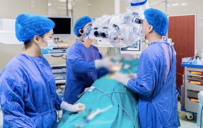 Một ca phẫu thuật của bác sĩ tại bệnh viện. (Ảnh: BVCC)