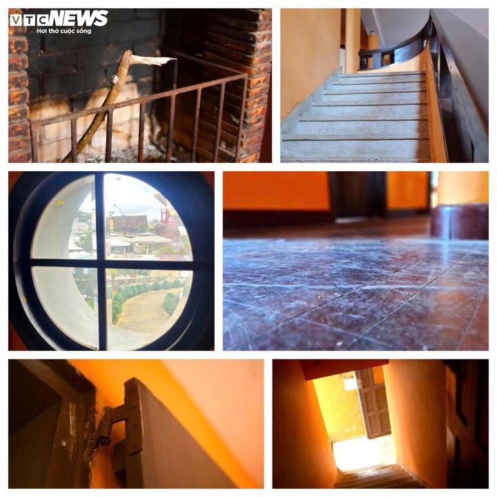 Trải qua gần trăm năm, nhiều hạng mục bên trong biệt thự vẫn còn nguyên vẹn bất chấp thời gian, mưa nắng khiến nhiều người nể phục.