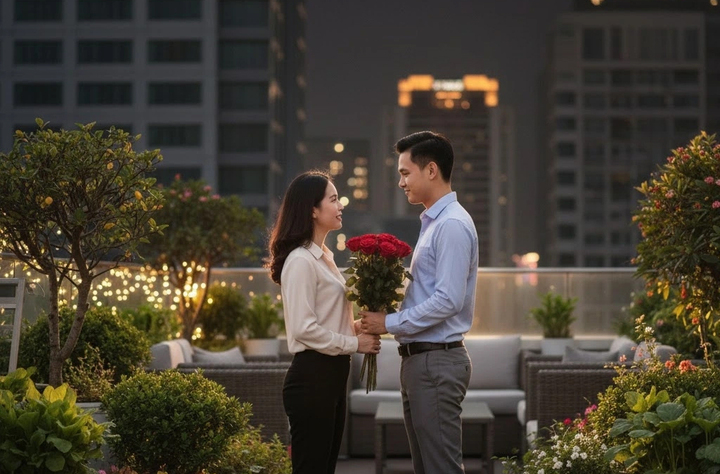 Tôi bất ngờ được cậu đồng nghiệp kém tuổi tỏ tình sau khi mới ly hôn. (Ảnh minh hoạ: AI)