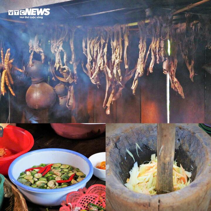 Những món ăn ngày Tết của người Ê Đê dân dã nhưng lại giống như một "bản giao hưởng" của vị giác bao gồm chút đắng nhẹ của cà đắng, vị cay nồng của ớt rừng, độ sệt đặc trưng từ bột gạo, vị béo ngậy của thịt gác bếp và hương thơm thanh tao của lá Yao.