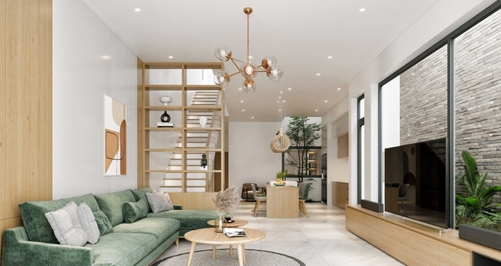 Thiết kế mở giúp nhà luôn sáng. (Ảnh: SBShouse)