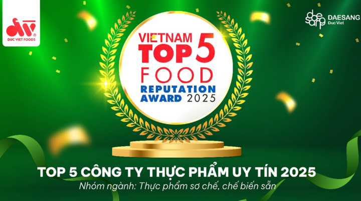 Daesang Đức Việt lọt Top 5 Công ty thực phẩm uy tín năm 2025 - 1