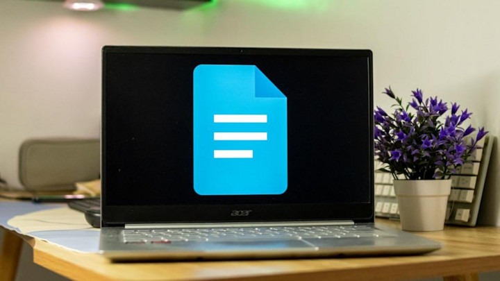 Biểu tượng Google Docs trên màn hình laptop. (Nguồn: Android Central)