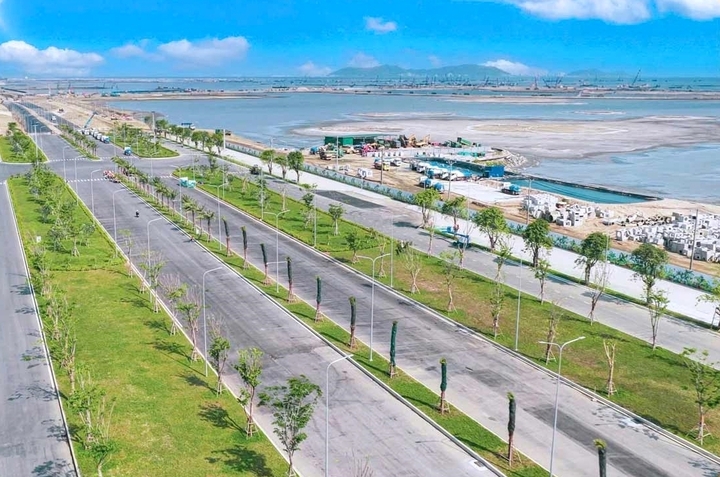 Hạ tầng bên trong dự án Green Paradise Cần Giờ được triển khai nhanh chóng. (Ảnh: Đ.V)