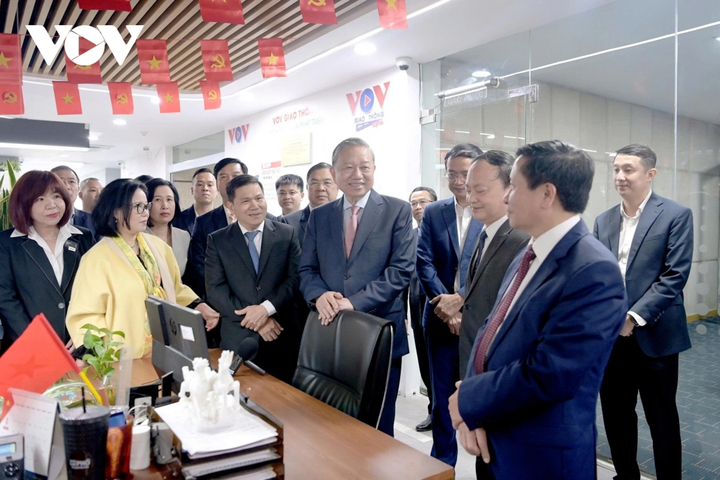 Tổng Bí thư Tô Lâm thăm chúc Tết 2 cơ quan báo chí chủ lực VOV và VTV - 8