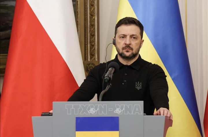 Tổng thống Ukraine Volodymyr Zelensky. (Ảnh: PAP)