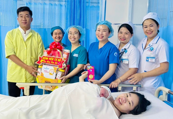 Sản phụ sinh con tại Bệnh viện Từ Dũ.