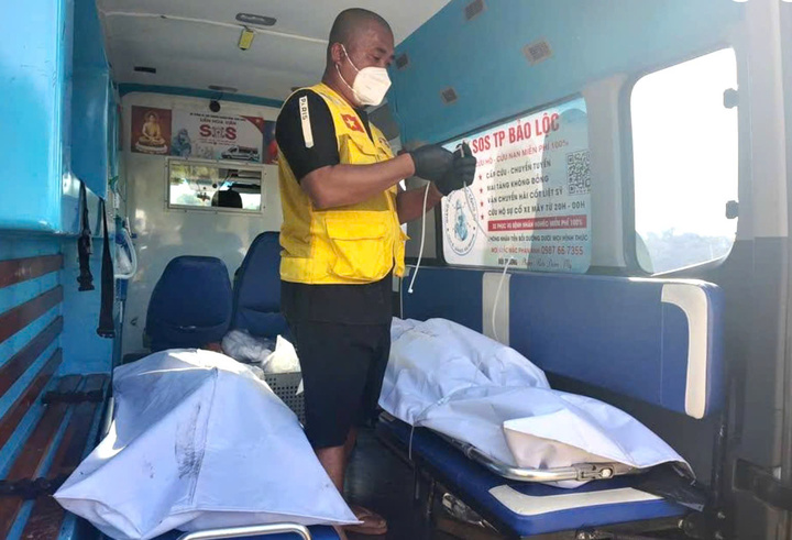 Các nạn nhân tử vong sau khi va chạm với ô tô. Ảnh: Cơ quan chức năng cung cấp