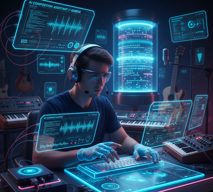 Hình ảnh người sáng tác bằng công nghệ AI (Ảnh minh hoạ).