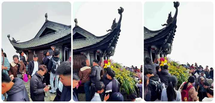 Vẫn còn những hình ảnh chưa đẹp khi nhiều du khách dùng tiền mải miết xoa, "đánh bóng" chùa Đồng và các hiện vật khác như khánh, chuông chùa với mong muốn có được may mắn, tài lộc.