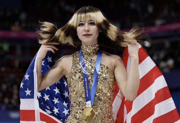 Alysa Liu giành HCV nội dung đơn nữ môn trượt băng nghệ thuật. (Nguồn: Reuters)