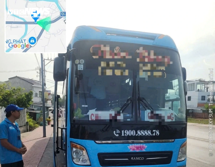 Xe khách vi phạm về chở quá số người bị xử lý.