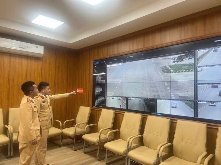 Hệ thống camera AI giám sát trật tự an toàn giao thông trên địa bàn tỉnh Phú Thọ. (Ảnh: Công an tỉnh Phú Thọ)